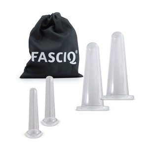 Набор силиконовых массажных банок FASCIQ® Facial Cuppingset 2 × mini en 2 × medium